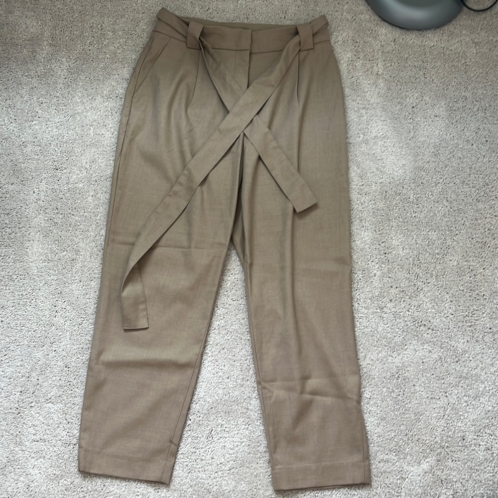Worn once H&M khaki/tan ankle dress pants.